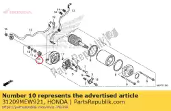 Here you can order the stopper, terminal from Honda, with part number 31209MEW921: