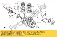 13021KC1003, Honda, juego de anillos, pistón (0.25) (nippon) honda ca cb 125 1988 1995 1996, Nuevo
