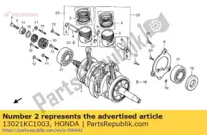 honda 13021KC1003 ring set, piston (0.25) (nippon) - Bottom side