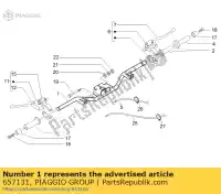 657131, Piaggio Group, kierownica z u.p. piaggio beverly 500 2007, Nowy