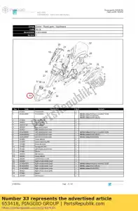 Piaggio Group 653418 dolne zamkni?cie tarczy - Dół