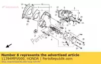 11394MFV000, Honda, junta, l. suporte lateral honda cb  a super four cbx4 dc f sa cb1300x4 cb1300f cb1300 cb1300a cb1300sa cb1100a 1100 1300 , Novo