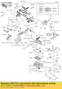 kawasaki 921710453 01 clamp - Bottom side