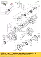 260110782, Kawasaki, cabo de fio, starter klx250scf kawasaki  d tracker klx 125 140 250 2009 2010 2011 2012 2013 2014 2015 2016 2017 2018 2019 2020 2021, Novo