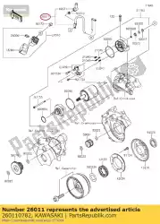 Aqui você pode pedir o cabo de fio, starter klx250scf em Kawasaki , com o número da peça 260110782: