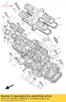 1AA111331000, Yamaha, prowadnica, zawór wlotowy yamaha fz fzr fzx genesis 750 1000, Nowy