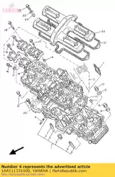 Aqui você pode pedir o guia, válvula de admissão em Yamaha , com o número da peça 1AA111331000: