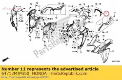 deksel tank achter van Honda, met onderdeel nummer 64712MJPG50, bestel je hier online: