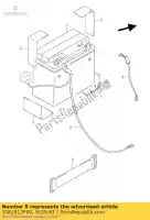 3382012F00, Suzuki, filo, batteria + suzuki gz 125 250 1998 1999 2000 2002 2003, Nuovo