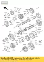 131291660, Kawasaki, engranaje, salida 4ta, 27t en450-a1 kawasaki eliminator en er gpx gpz gt kle ltd zephyr zl 450 500 550 600 1985 1986 1987 1988 1989 1990 1991 1992 1993 1994 1995 1996 1997 1998 1999 2000 2001 2002 2003 2004 2005 2006 2007, Nuevo