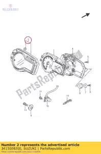 suzuki 3415008J00 zestaw wielkich liter - Dół