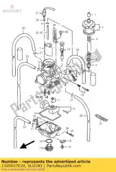 carburateur van Suzuki, met onderdeel nummer 1320037E20, bestel je hier online: