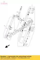 Tutaj możesz zamówić zespó? Przedniego widelca lewy od Yamaha , z numerem części 5B2F31023000: