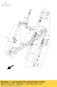 yamaha 5B2F31023000 zespó? przedniego widelca lewy - Dół