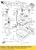 110610071, Kawasaki, junta, medidor de combustível kawasaki kvf750 4x4 kvf650 brute force 650 4x4i 750 , Novo