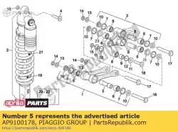 Here you can order the piston pin from Piaggio Group, with part number AP9100178: