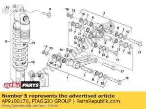 Piaggio Group AP9100178 piston pin - Bottom side