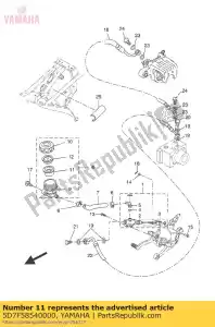 yamaha 5D7F58540000 diafragma, reservoir - Onderkant