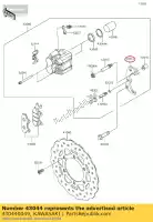 430440049, Kawasaki, holder-comp-caliper kawasaki klx dtracker d  c tracker 125 klx125 klx150bf klx230r 150 230 , New