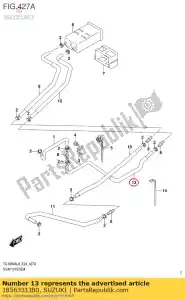 suzuki 1856331JB0 tuyau, surtension cstr no.2 - La partie au fond