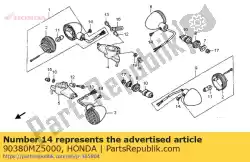 Ici, vous pouvez commander le vis, spéciale, 6x8 auprès de Honda , avec le numéro de pièce 90380MZ5000: