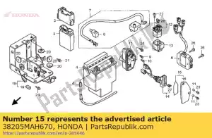 Honda 38205MAH670 tampa comp, fusível b - Lado inferior