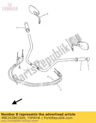 Here you can order the rear view mirror assy (left) from Yamaha, with part number 4NK262801000:
