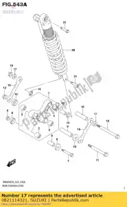 suzuki 0821114321 washer,thrust - Bottom side