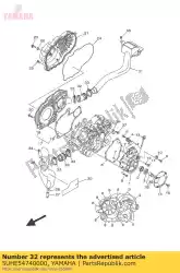 Here you can order the seal, air duct from Yamaha, with part number 5UHE54740000: