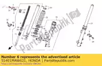 51401MAW621, Honda, primavera, fr. garfo honda xl 600 1996 1997 1998 1999, Novo