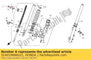 honda 51401MAW621 primavera, fr. garfo - Lado inferior