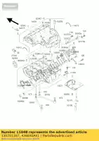 130701397, Kawasaki, guía zx600-j3 kawasaki zx 600 1995 1996 1997 1998 1999 2000 2001 2002, Nuevo