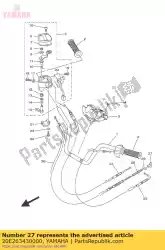 Ici, vous pouvez commander le écrou, réglage auprès de Yamaha , avec le numéro de pièce 20E263430000: