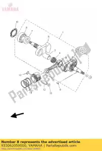 yamaha 933062059000 lager - Onderkant