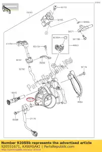 kawasaki 920551671 ring-o, przepustnica senso zx900-f1 - Dół