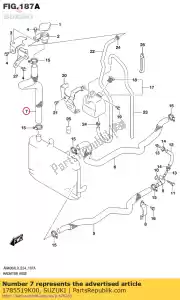 suzuki 1785519K00 tuyau, conduction - La partie au fond