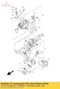 yamaha 1TP137500000 throttle body assy - Bottom side