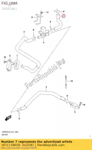 suzuki 1871118K00 tuyau, 2e filtre à air - La partie au fond