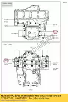 922000556, Kawasaki, podk?adka zr1000daf kawasaki  klz z zx 900 1000 2010 2011 2012 2013 2014 2015 2016 2017 2018 2019 2020 2021, Nowy