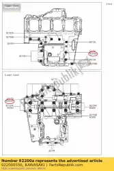 Qui puoi ordinare rondella zr1000daf da Kawasaki , con numero parte 922000556: