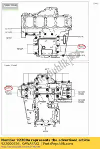 kawasaki 922000556 rondella zr1000daf - Il fondo