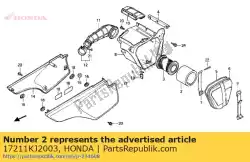 luchtfilter van Honda, met onderdeel nummer 17211KJ2003, bestel je hier online: