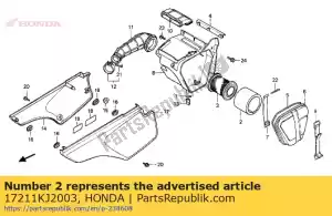 Honda 17211KJ2003 luchtfilter - Onderkant