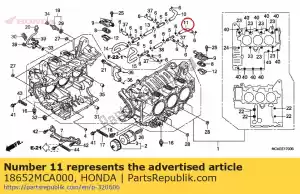 honda 18652MCA000 tube, l. air intake - Bottom side