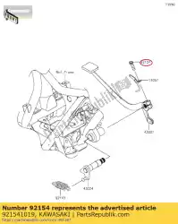 Tutaj możesz zamówić ? Ruba z ko? Nierzem, 8x25 ej800acf od Kawasaki , z numerem części 921541019: