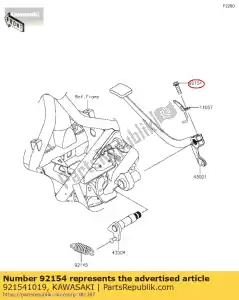 kawasaki 921541019 ?ruba z ko?nierzem, 8x25 ej800acf - Dół