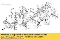 Qui puoi ordinare rondella, blocco da Honda , con numero parte 18178MEL000: