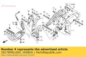 Honda 18178MEL000 rondella, blocco - Il fondo