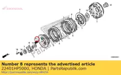 Ici, vous pouvez commander le embrayage spg auprès de Honda , avec le numéro de pièce 22401HP5000: