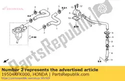 Here you can order the hose d,radiator from Honda, with part number 19504KFK000: